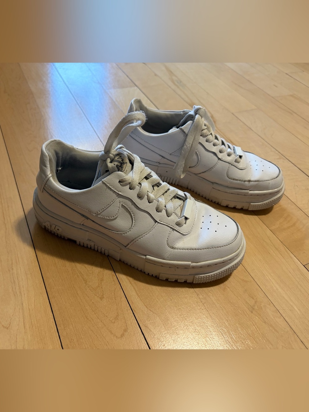 Nike White Low-Top Leather Sneakers